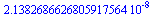 `+`(`*`(2.1382686626805917564, `*`(`^`(10, -8))))