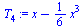 `+`(x, `-`(`*`(`/`(1, 6), `*`(`^`(x, 3)))))